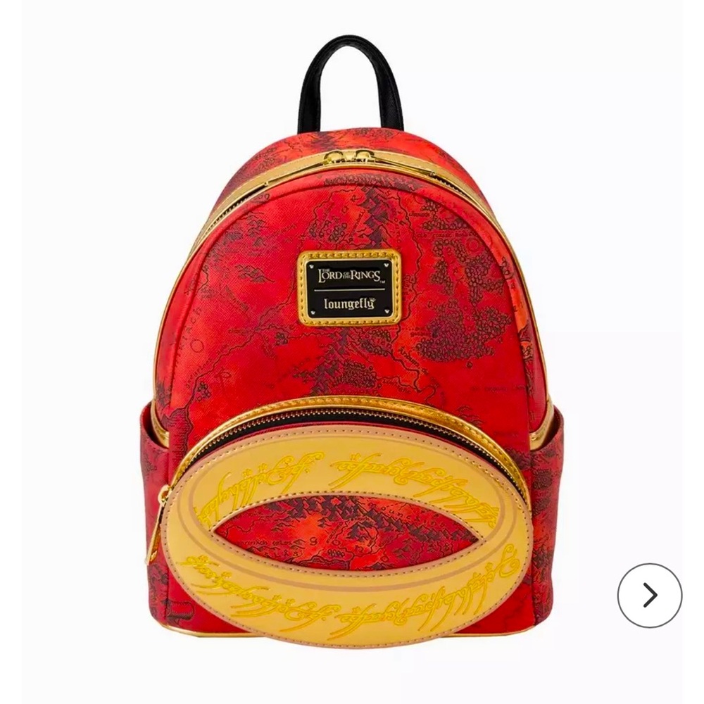 COPY - Loungefly The Lord Of The Rings The One Ring Mini Backpack IT GLOWS IN T…